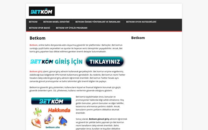 Screenshot of betkom.site
