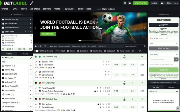 Screenshot of betlabel.com