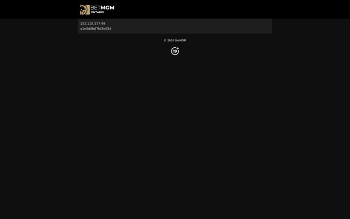 Screenshot of betmgm.ca