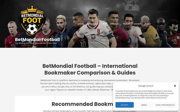 Screenshot of betmondialfoot.com