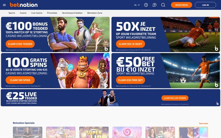 Screenshot of betnation.nl