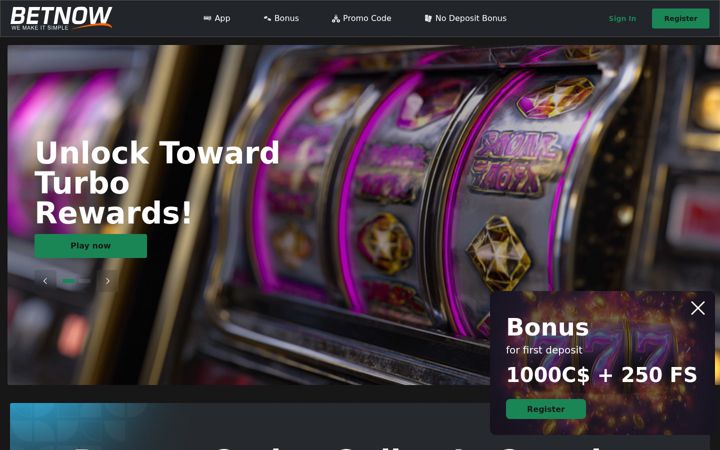 Screenshot of betnowcasino.net