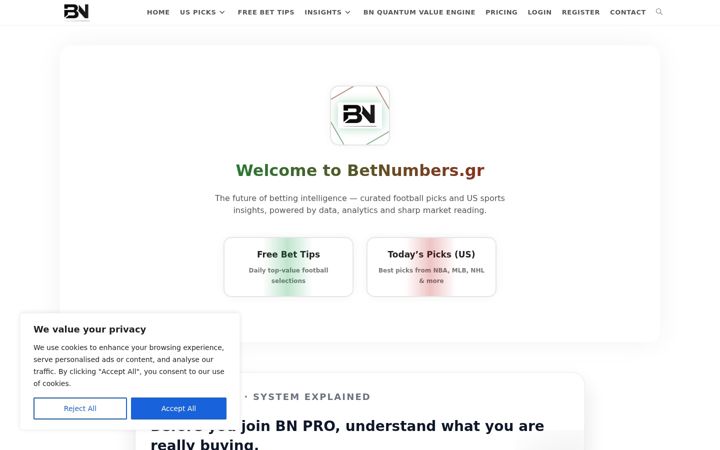 Screenshot of betnumbers.gr
