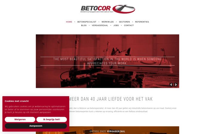Skjermbilde av betocor.be