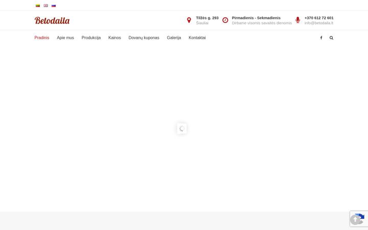 Screenshot of betodaila.lt
