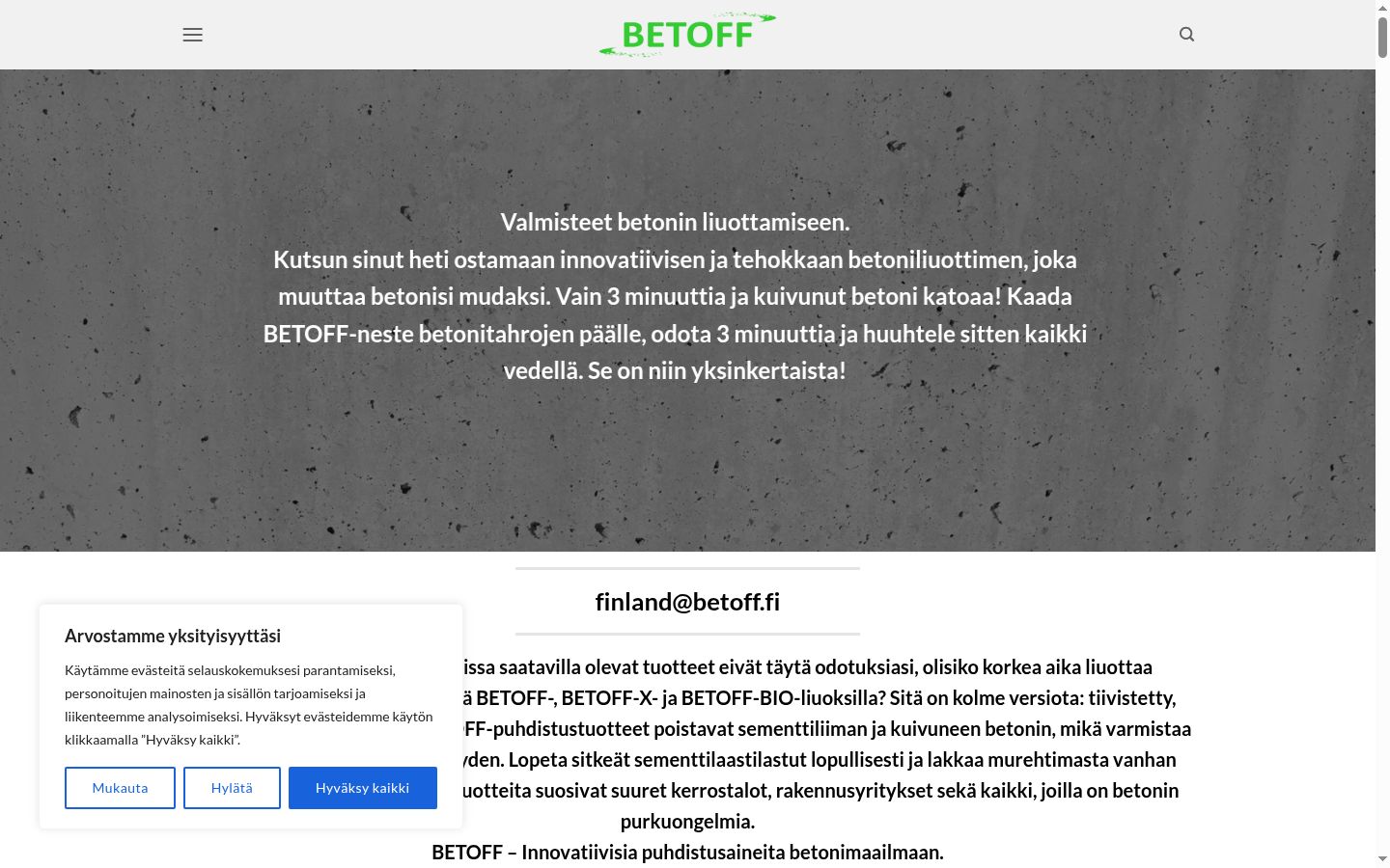 Screenshot van de toestemmingsbanner zoals getoond vóór enige interactie