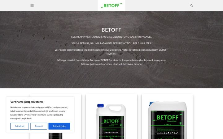 Screenshot of betoff.lt