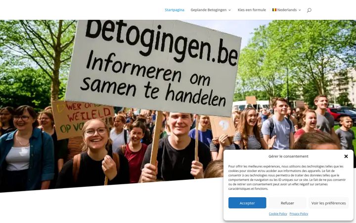 Skjermbilde av betogingen.be