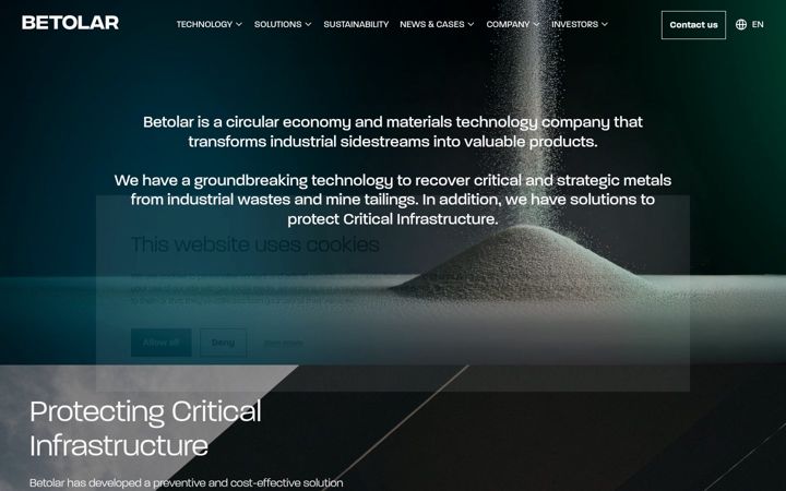 Screenshot of betolar.com
