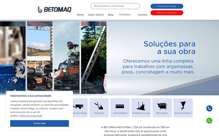 Capture d'écran de betomaq.com.br