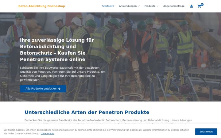 Ekrānuzņēmums no beton-abdichtung.de