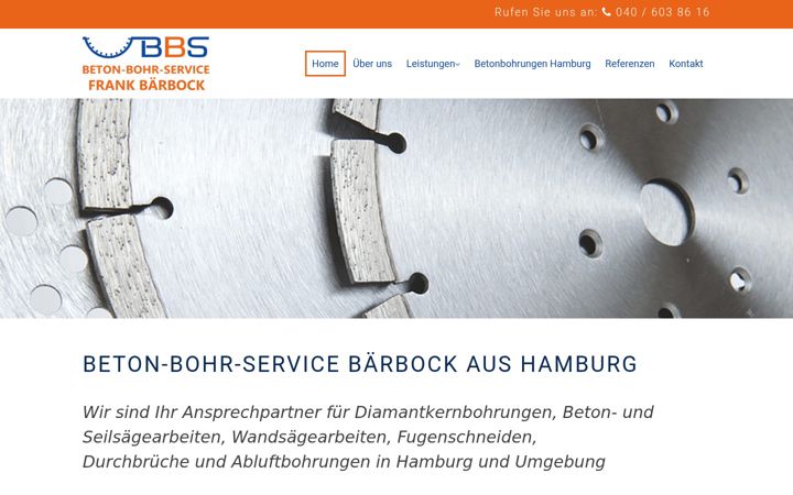 Screenshot of beton-bohr-service.de