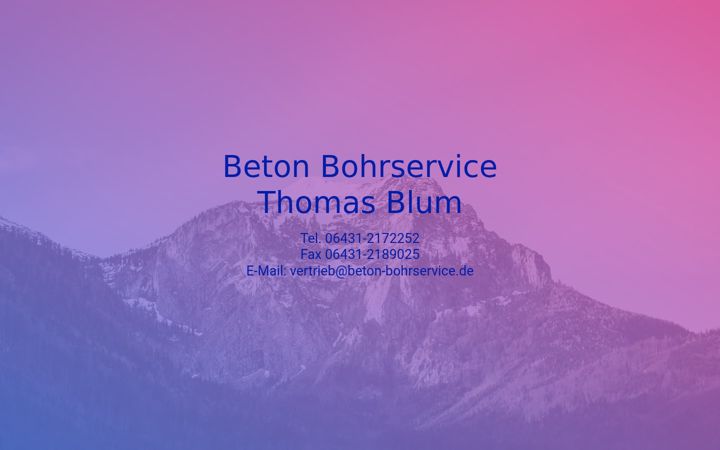 Screenshot of beton-bohrservice.de