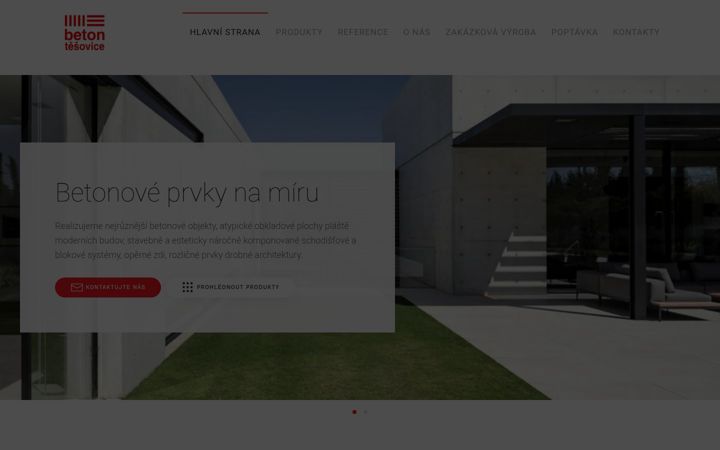 Screenshot of beton-tesovice.cz