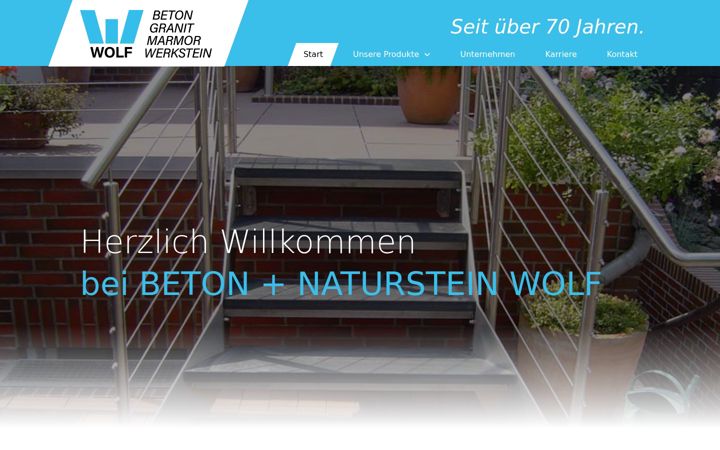 Captură de ecran a beton-wolf.de