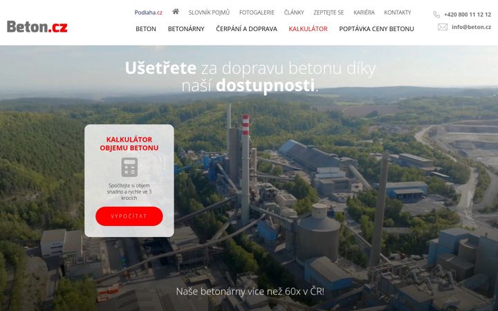 Screenshot of beton.cz