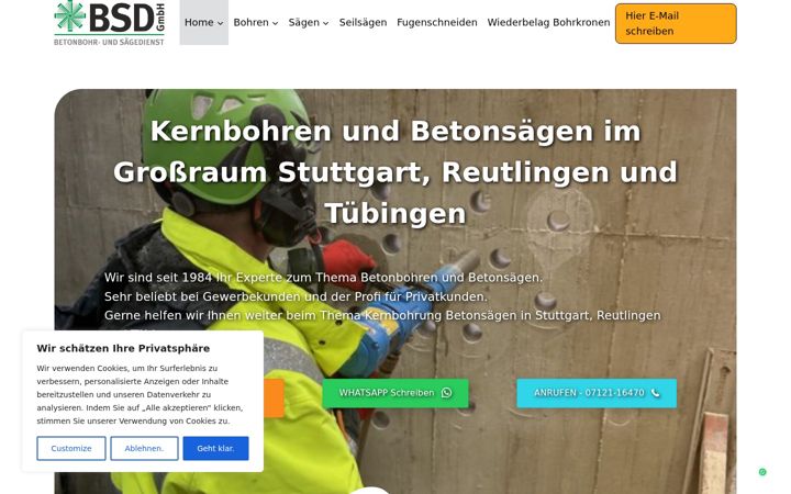 Screenshot of betonbohr.de