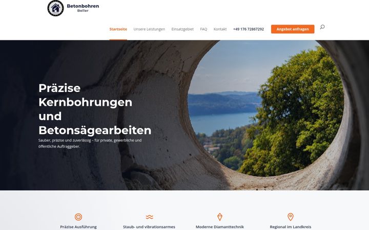 Screenshot of betonbohren-beller.de