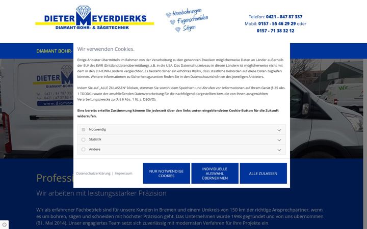 Screenshot of betonbohren-und-saegen.de
