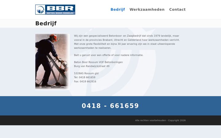 Screenshot of betonboorrossum.nl