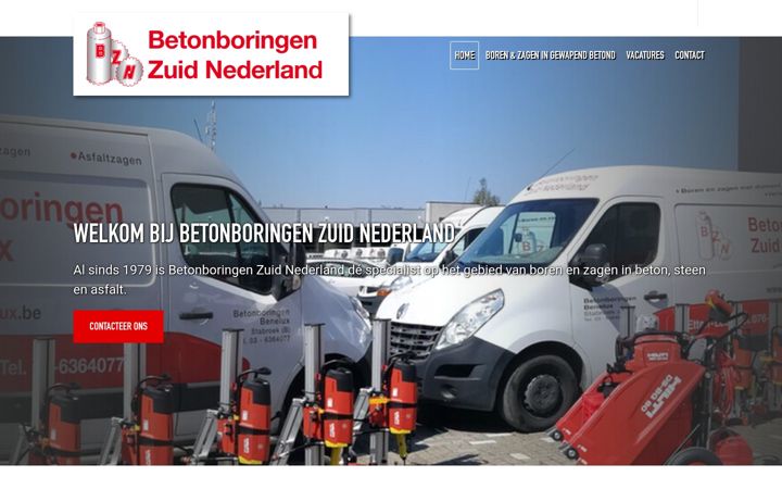 Screenshot of betonboringenzuidned.nl