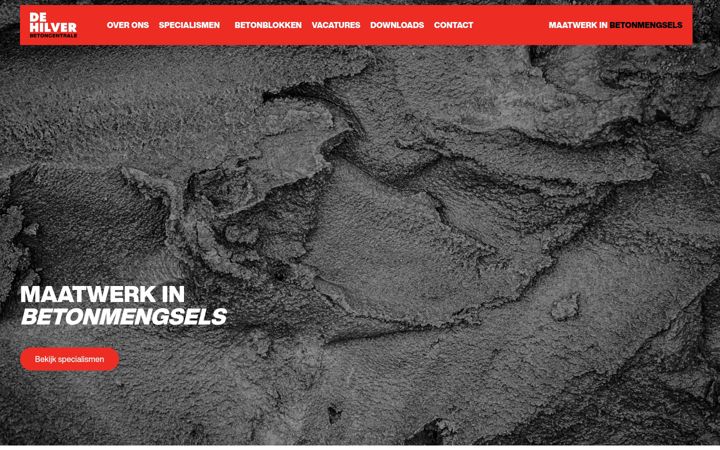 Screenshot of betoncentraledehilver.nl