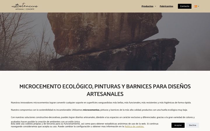 Screenshot of betoncire.eco