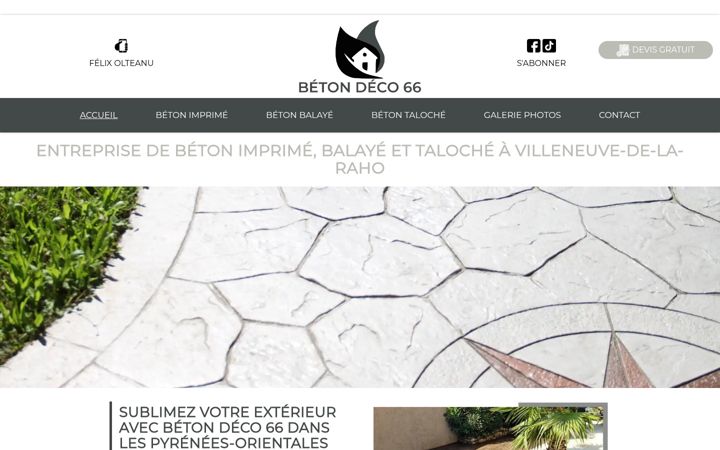 Screenshot of betondeco66.fr