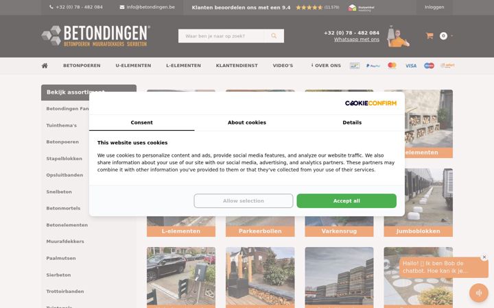 Screenshot of betondingen.be