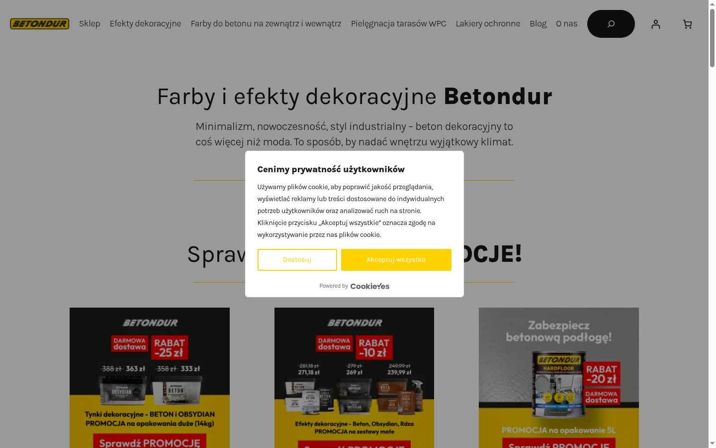 Screenshot του banner συγκατάθεσης που εμφανίστηκε πριν από οποιαδήποτε αλληλεπίδραση