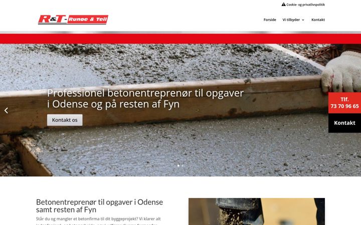 Screenshot of betonfirma.dk