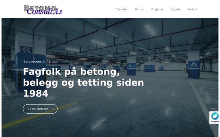 Screenshot di betongconsult.no
