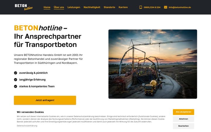 Screenshot of betonhotline.de