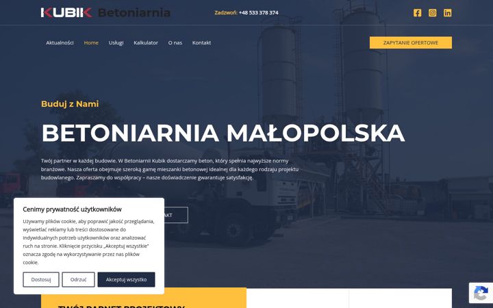 Screenshot van betoniarka.eu