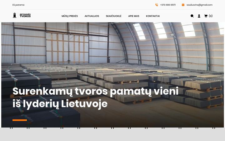 Screenshot of betoninestvoros.lt