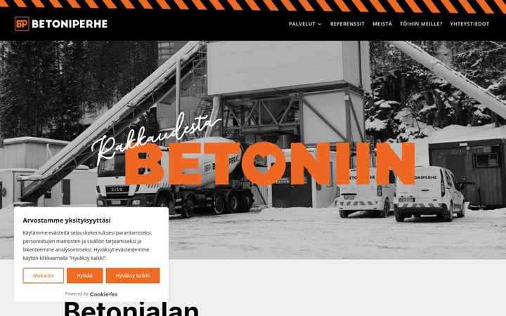 Screenshot of betoniperhe.fi