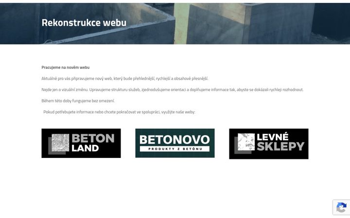 Screenshot of betonjimka.cz