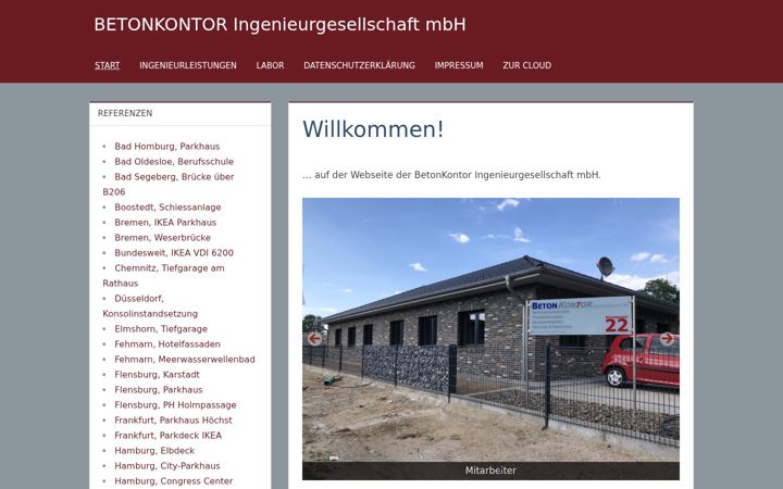 Screenshot van betonkontor.eu