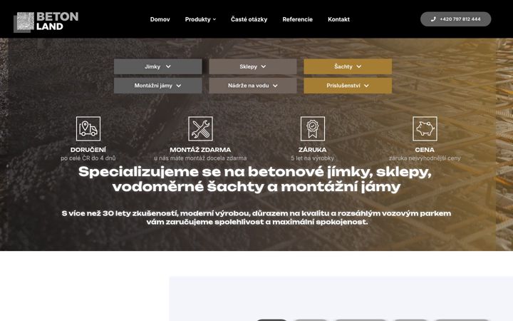 Screenshot of betonland.cz