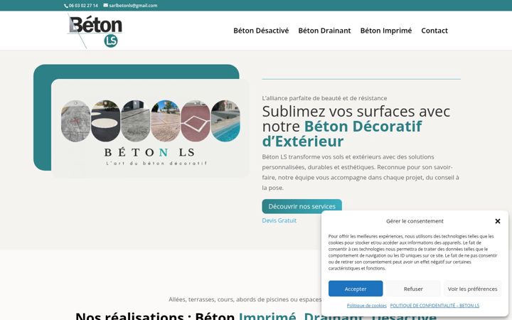Screenshot of betonls.fr