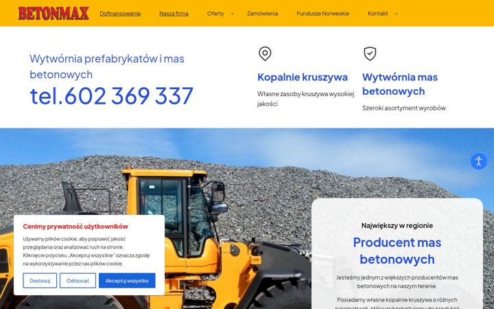 Screenshot of betonmax.pl