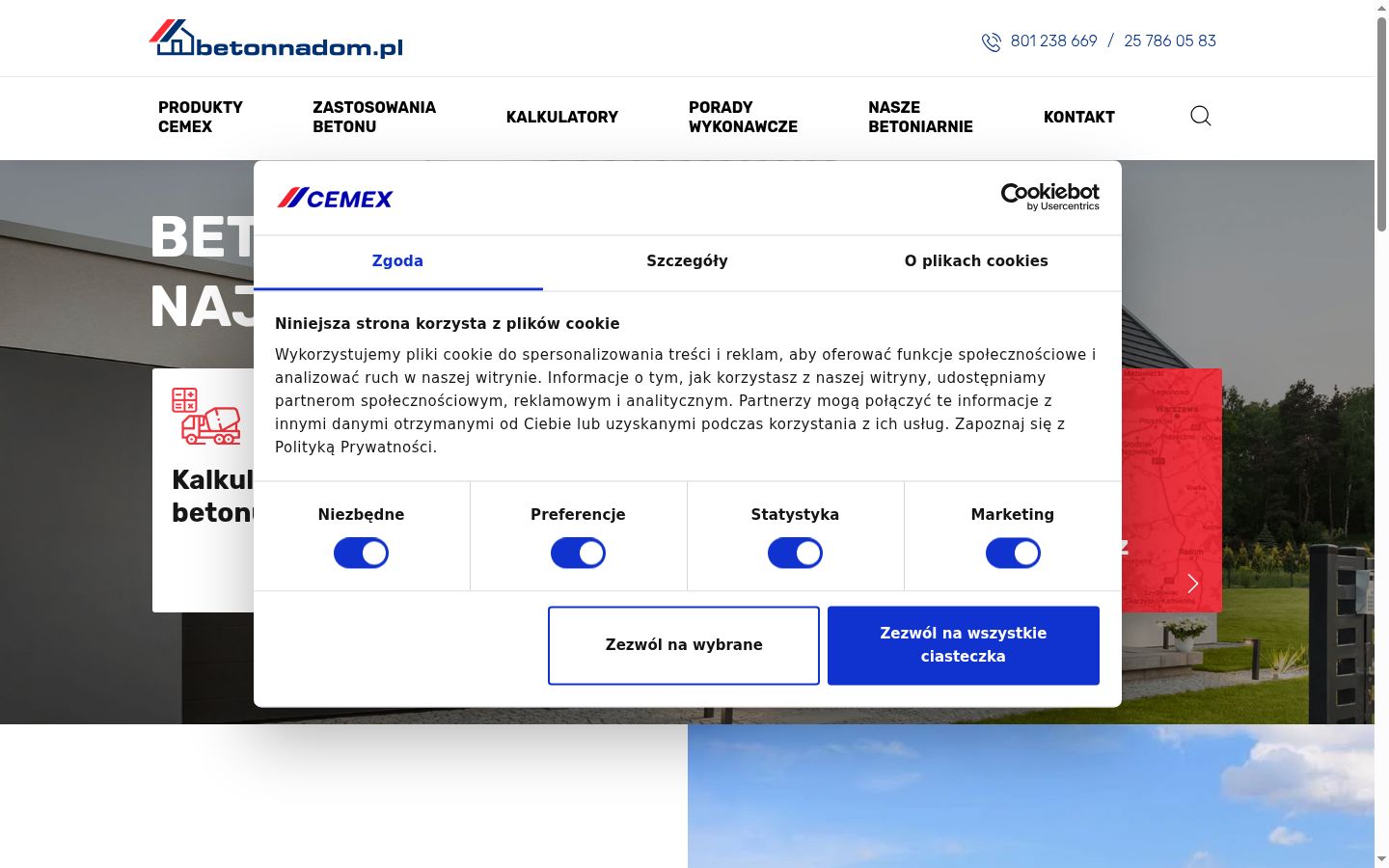 Screenshot tal-banner tal-kunsens muri qabel kwalunkwe interazzjoni