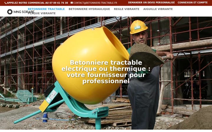 Screenshot ta' betonniere-tractable.fr