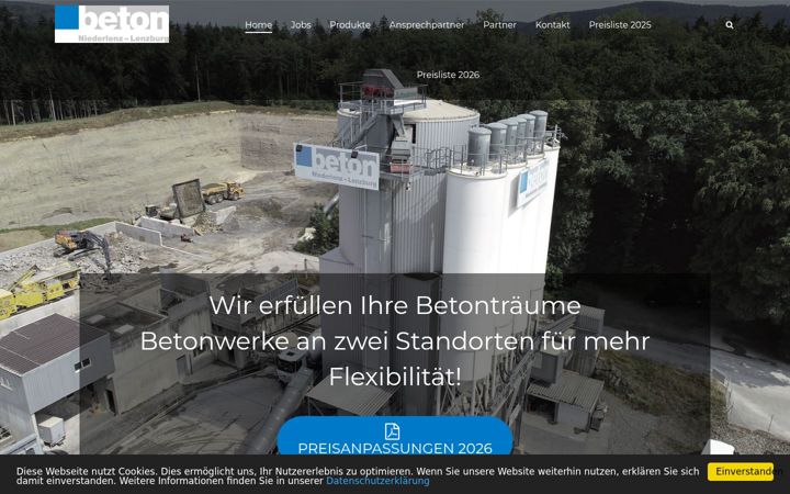 Screenshot of betonnile.ch