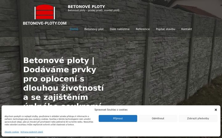Screenshot of betonove-ploty.com