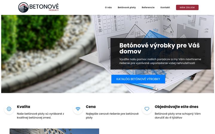 Ekrānuzņēmums no betonove.sk