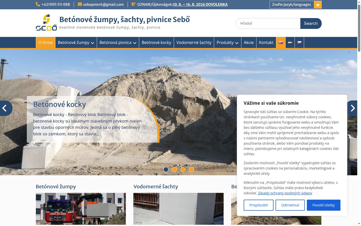 Screenshot des Einwilligungsbanners vor jeglicher Interaktion