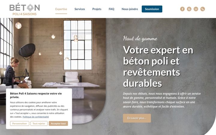 Screenshot of betonpoli4saisons.com