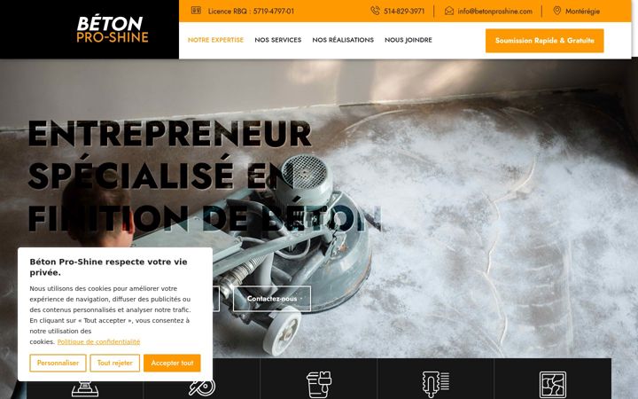Screenshot of betonproshine.com