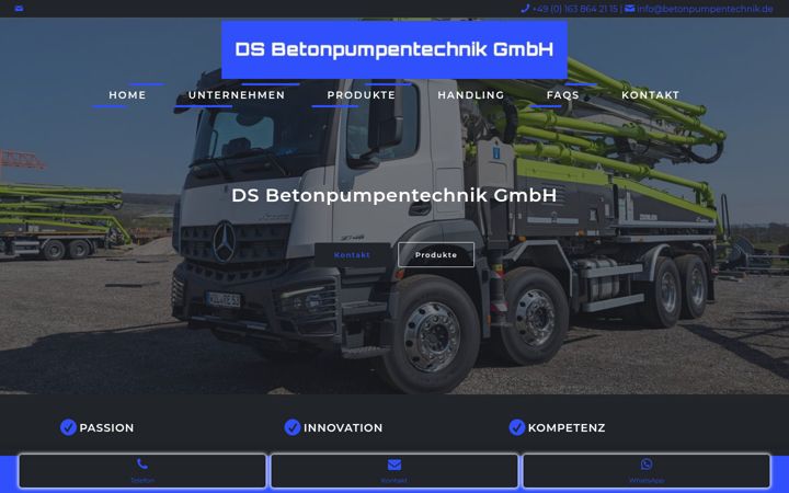 Screenshot of betonpumpentechnik.de